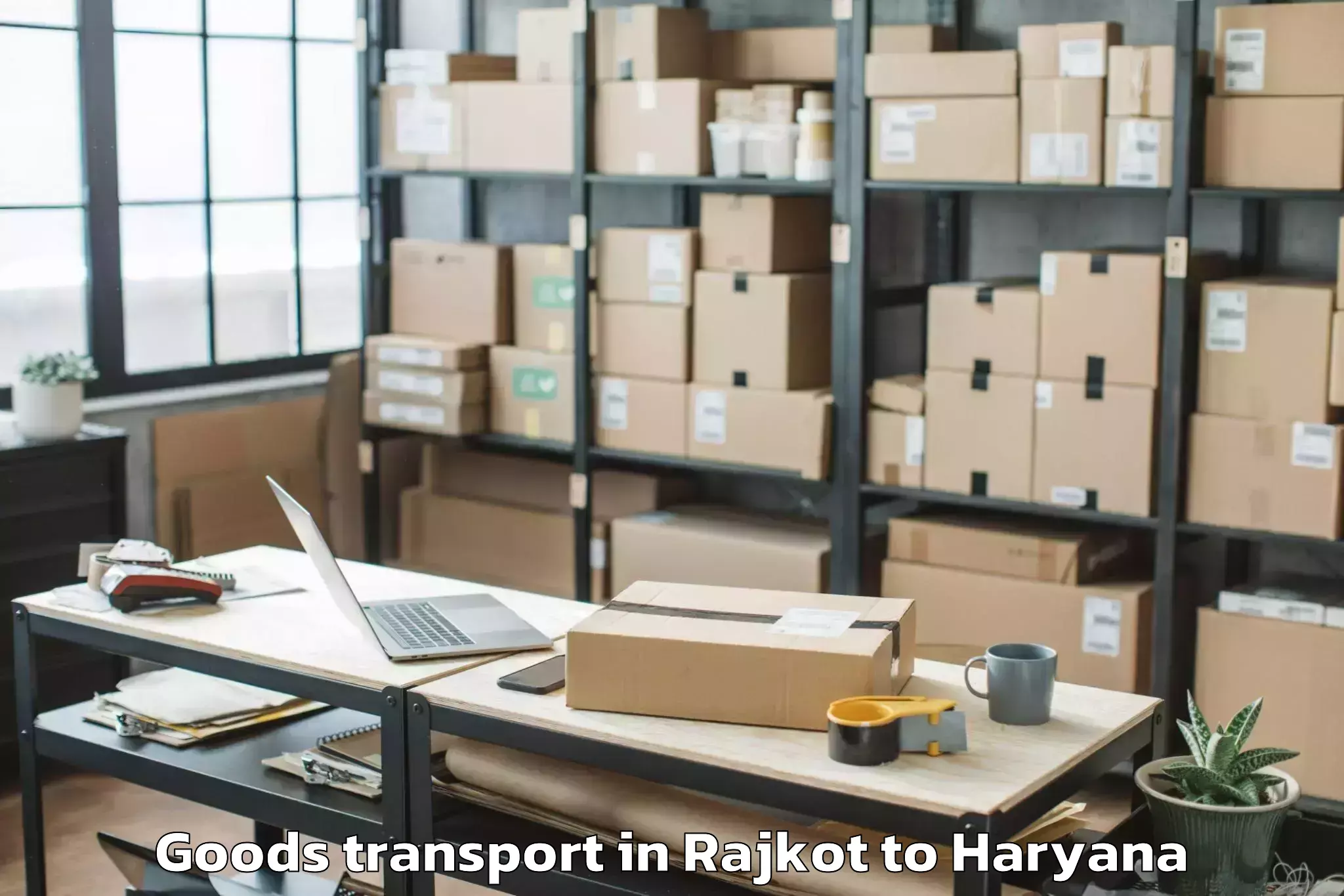 Book Rajkot to Narnaul Goods Transport Online